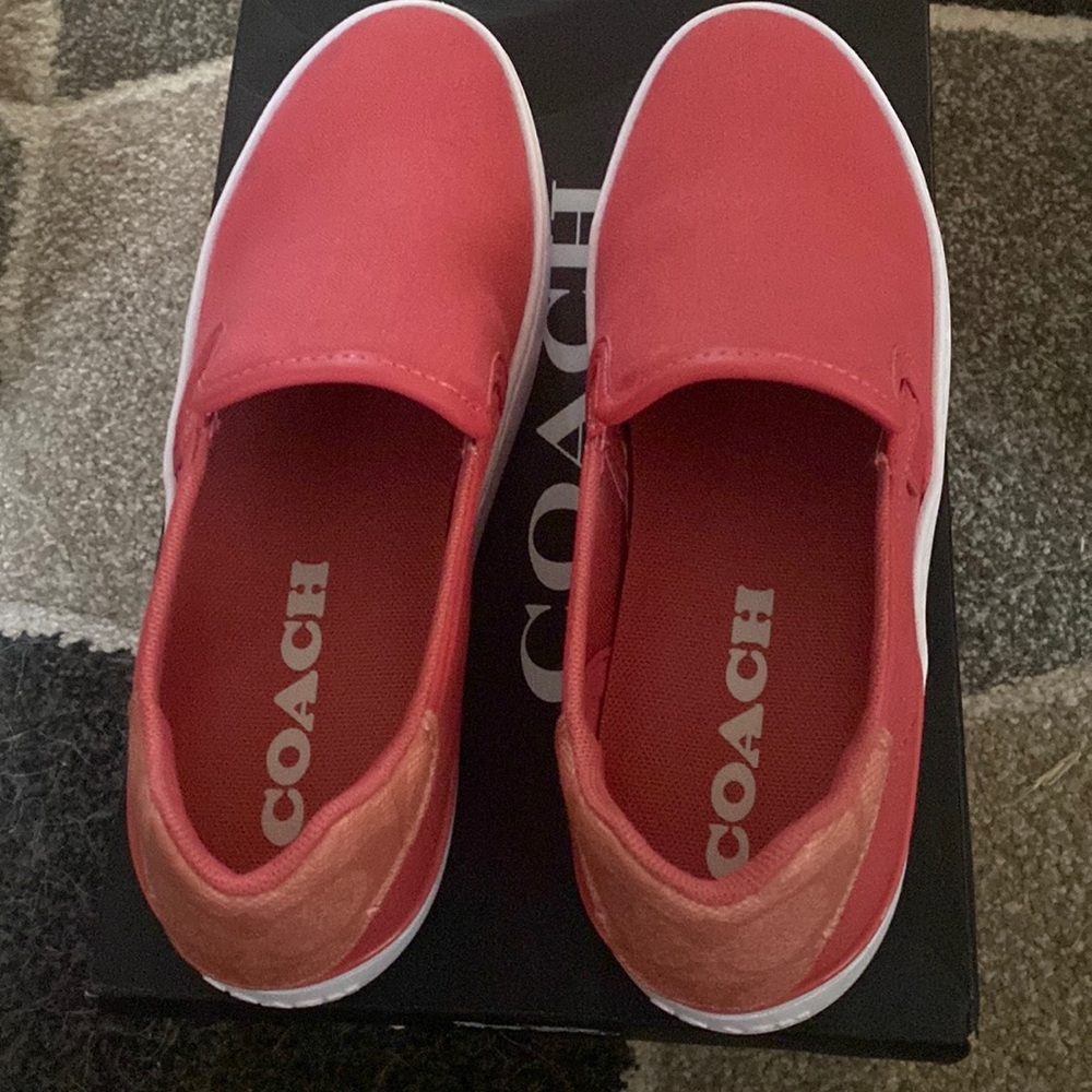 Pink coach shoes